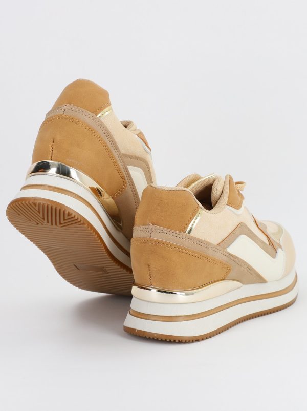 Pantofi sport dama cu elemente design bej (BS220EV2307103) 119