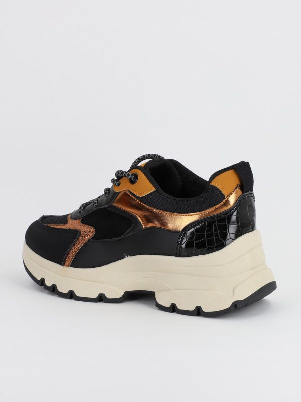 Pantofi sport dama cu elemente design negru (BS211EV2307085) 121
