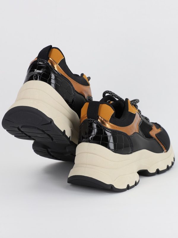 Pantofi sport dama cu elemente design negru (BS211EV2307085) 122