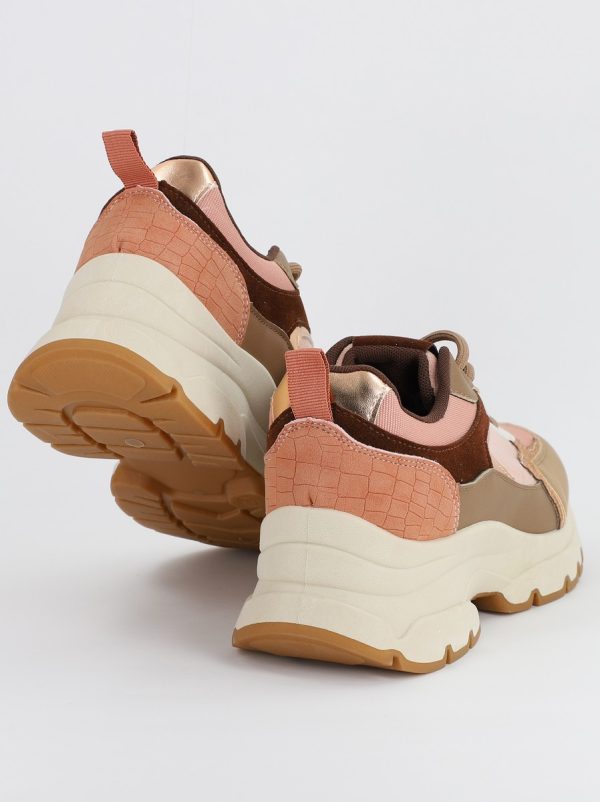 Pantofi sport dama cu elemente design roz(BS211EV2307082) 119