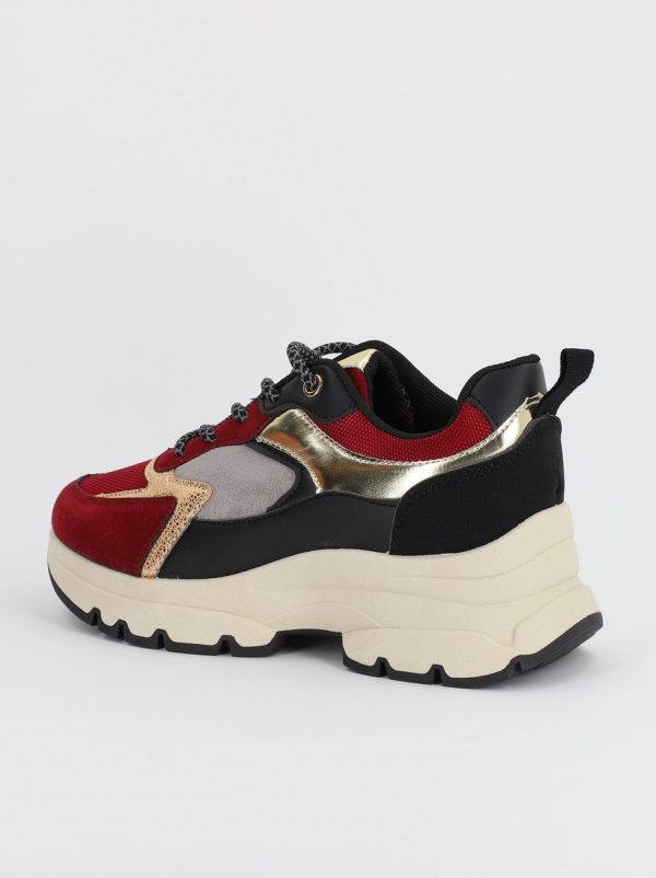 Pantofi sport dama cu elemente design visniu(BS211EV2307084) 121