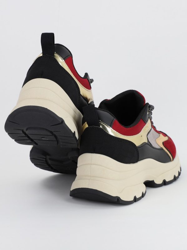 Pantofi sport dama cu elemente design visniu(BS211EV2307084) 119