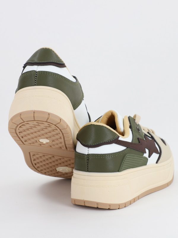 Pantofi sport dama cu talpa groasa bej (BS306A2307176) 119