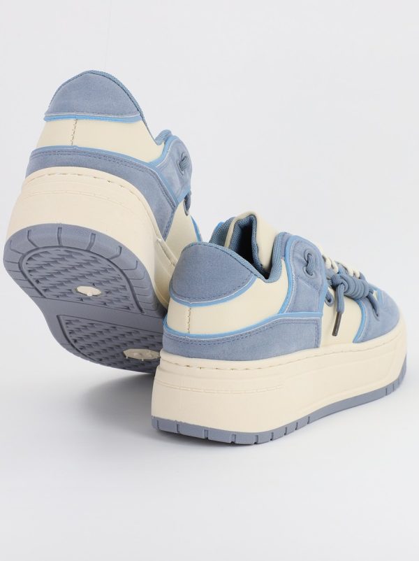Pantofi sport dama talpa groasa bej cu albastru (BS303A2307174) 120