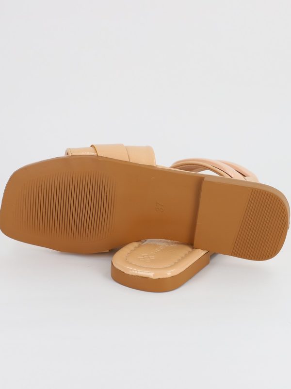 Saboti Dama Piele Ecologica cu ornamente Bej Lucios BS208TR2306653 124