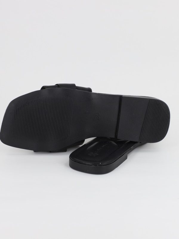 Saboti Dama Piele Ecologica cu ornamente Negru Mat BS208TR2306656 125