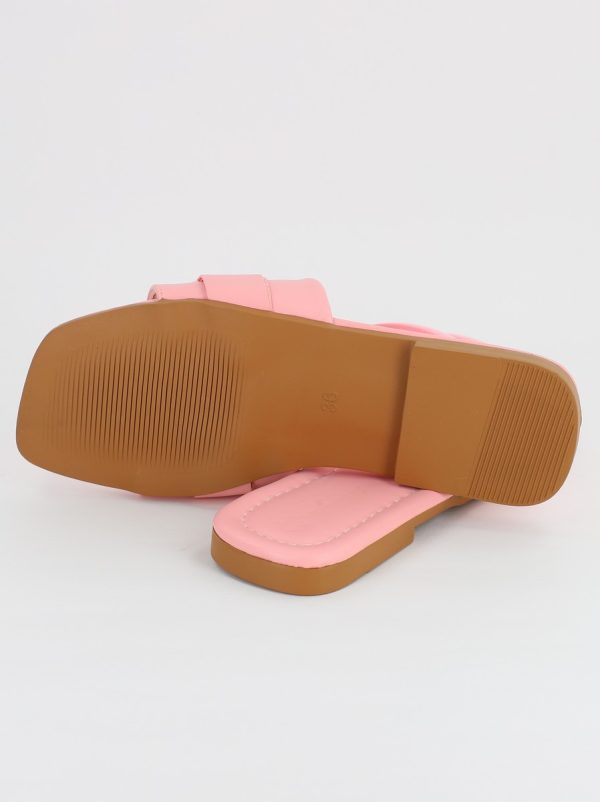 Saboti Dama Piele Ecologica cu ornamente Roz Mat BS208TR2306657 124