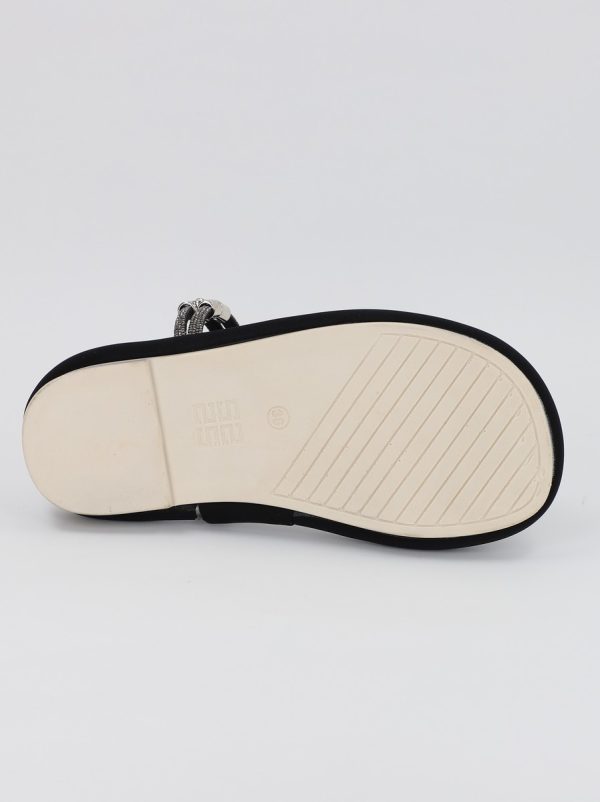 Sandale Dama cu banda cristale negru (BS322SN2306668) 121