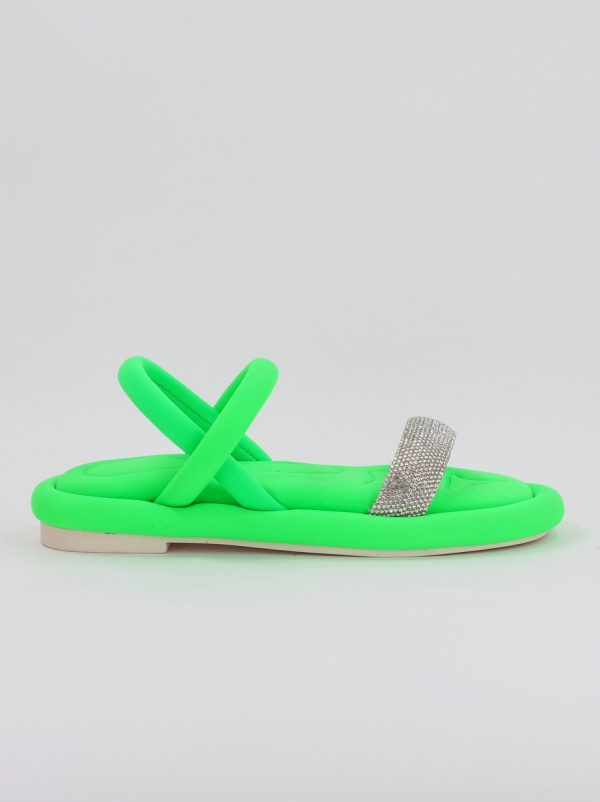 Sandale Dama cu banda cristale Verde (BS322SN2306665) 119