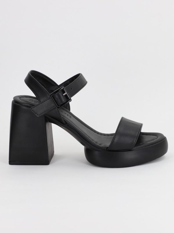 Sandale Dama cu Toc Gros Piele ecologica Negru (BS625SN2307005) 119