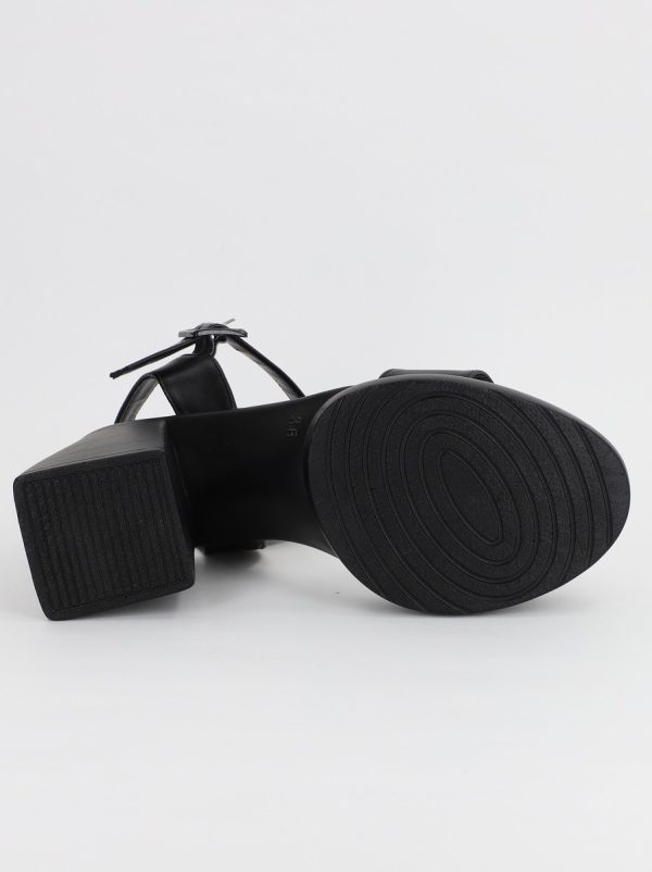 Sandale Dama cu Toc Gros Piele ecologica Negru (BS625SN2307005) 121