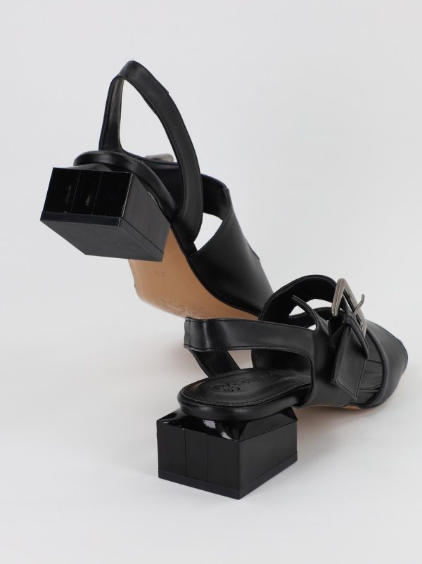 Sandale Dama cu Toc jos Negru Mat BS350SN2306610 121