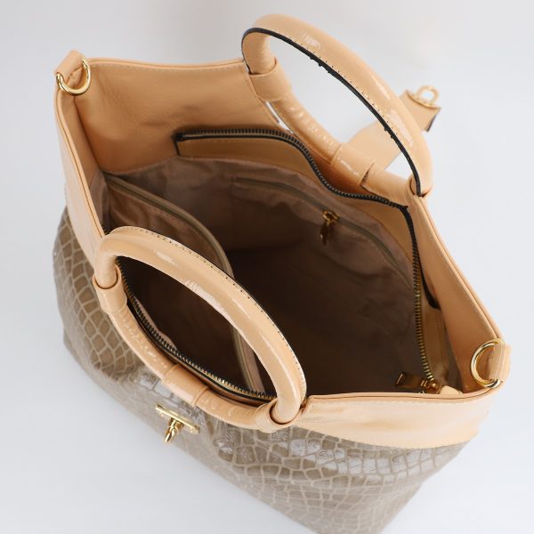 Set Geanta cu Portofel Shopper cu doua compartimente Bej(BS626SH2306722) 125