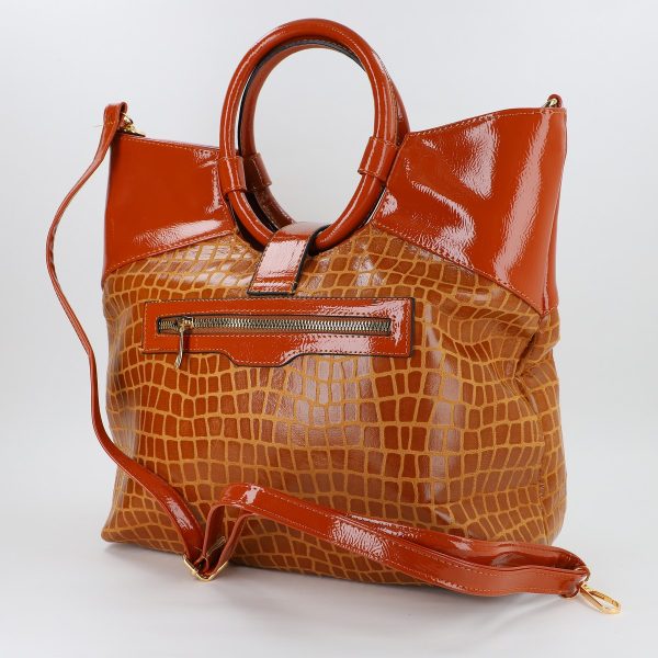 Set Geanta cu Portofel Shopper cu doua compartimente Maro (BS626SH2306721) 123
