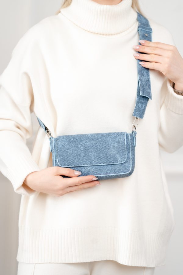 Poseta Femei Casual din Piele Ecologica denim albastru un Compartiment - BS6791G2308213 122