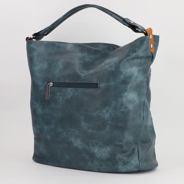 Geanta femei shopper piele ecologica albastru cu doua compartimente Paolo Bags BS577PB2307280 120