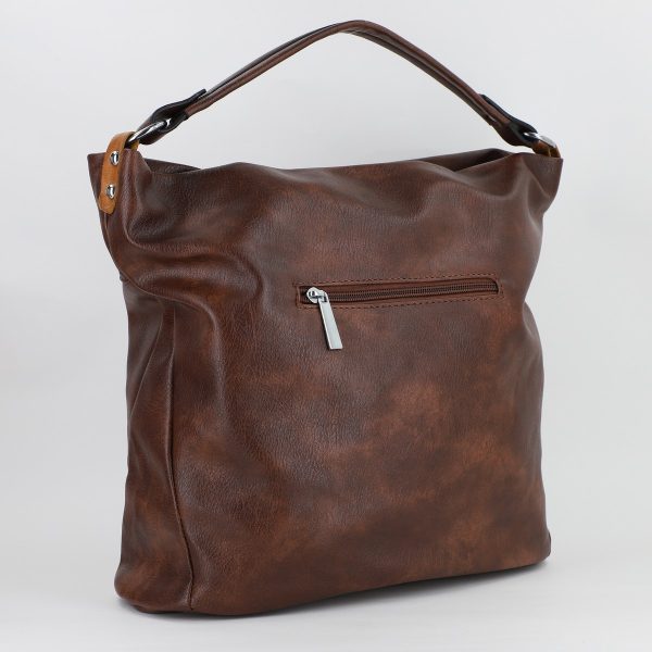 Geanta femei shopper piele ecologica cafeniu cu doua compartimente Paolo Bags BS577PB2307278 120