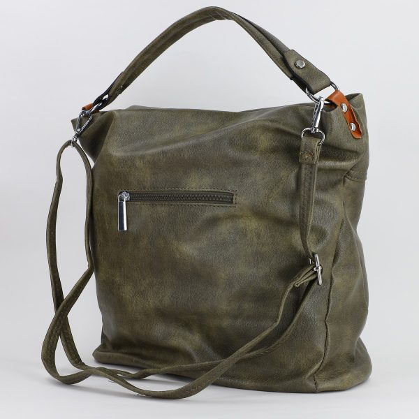 Geanta femei shopper piele ecologica verde cu doua compartimente Paolo Bags BS577PB2307281 119
