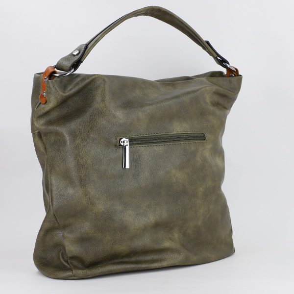 Geanta femei shopper piele ecologica verde cu doua compartimente Paolo Bags BS577PB2307281 120