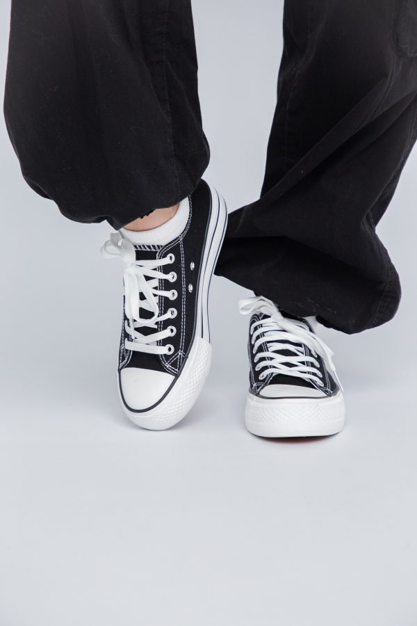 Pantofi sport pentru femei model teniși culoare neagră BS307A2307147 121