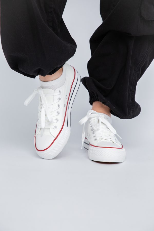 Pantofi sport pentru femei model teniși culoare alb BS307A2307151 123