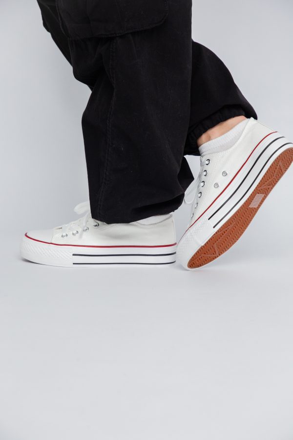 Pantofi sport pentru femei model teniși culoare alb BS307A2307151 121