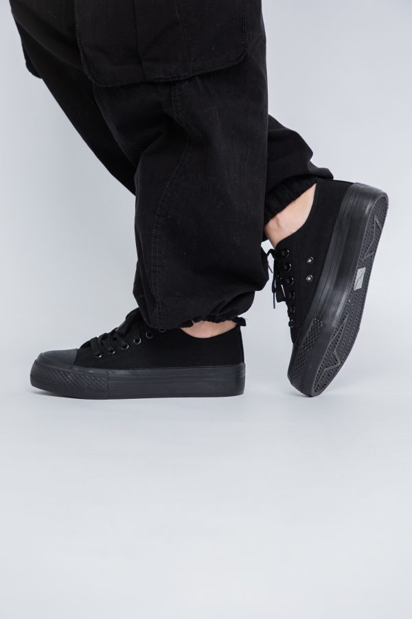 Pantofi sport pentru femei model teniși culoare negru total BS307A2307149 123