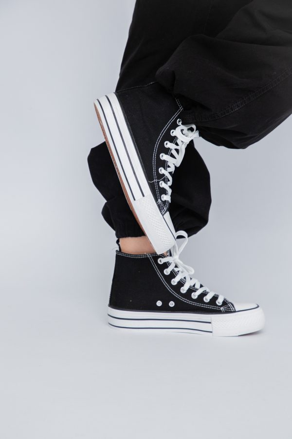 Pantofi Sport Dama Tip Teniși înalți Negru BS308A2307152 121