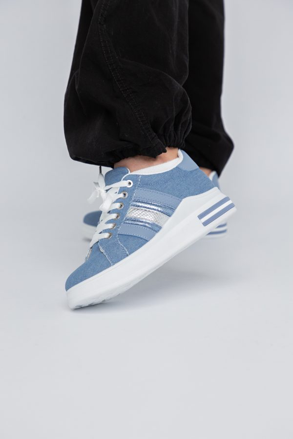 Pantofi Sport Dama cu șiret denim albastru BS248EV2307128 119