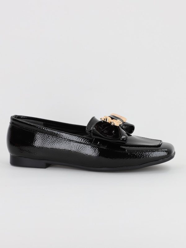 Balerini Dama Eleganti cu Fundita Piele Ecologica Negru Lucios - BS706BA2308112 120