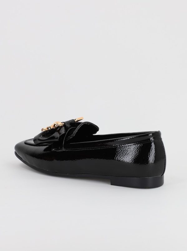 Balerini Dama Eleganti cu Fundita Piele Ecologica Negru Lucios - BS706BA2308112 122