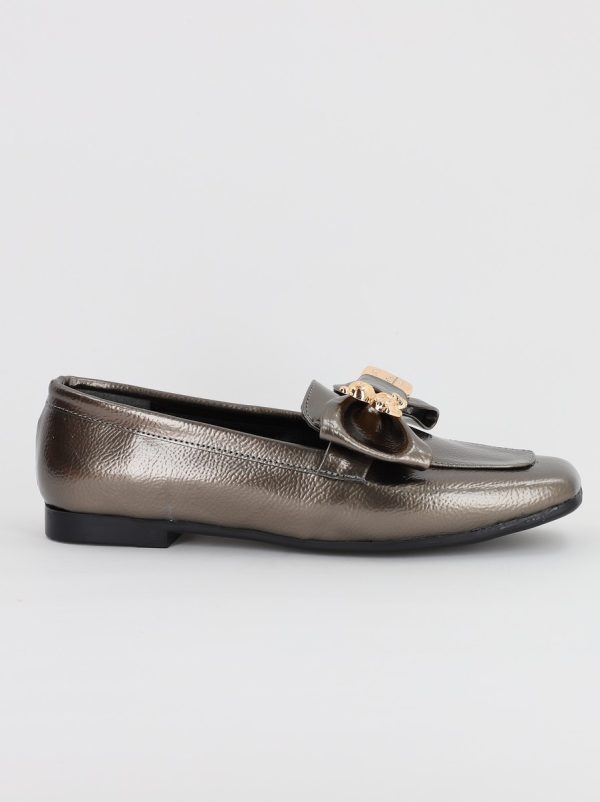 Balerini Dama Eleganti cu Fundita Piele Ecologica Platina Lucios - BS706BA2308111 120