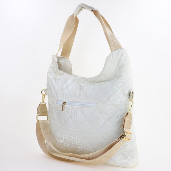 Geanta dama shopper material sintetic bej bretea de umar Laura Biaggi BS323025G2307334 122