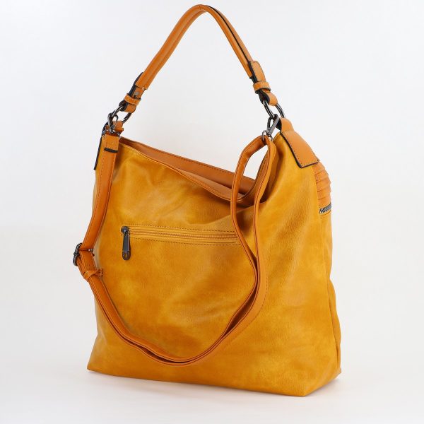 Geanta femei shopper piele ecologica Galben cu doua compartimente MariaC BS473MC2307261 121