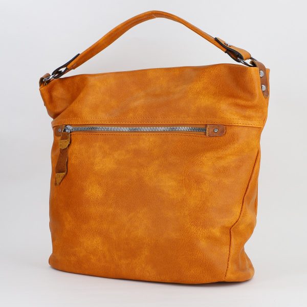 Geanta femei shopper piele ecologica galben cu doua compartimente Paolo Bags BS577PB2307276 120