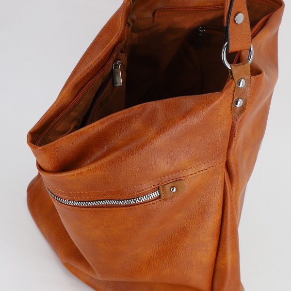Geanta femei shopper piele ecologica maro cu doua compartimente Paolo Bags BS577PB2307277 122