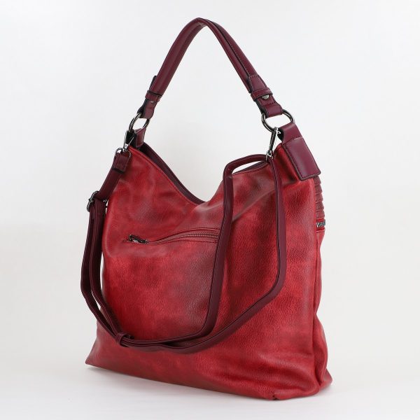 Geanta femei shopper piele ecologica Maro rosu cu doua compartimente MariaC BS473MC2307265 120
