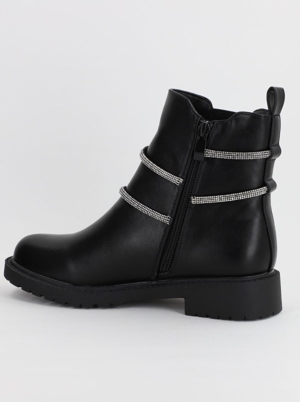 Ghete dama cu elemente design cu pietre Negre (BS2829L2307182) 120