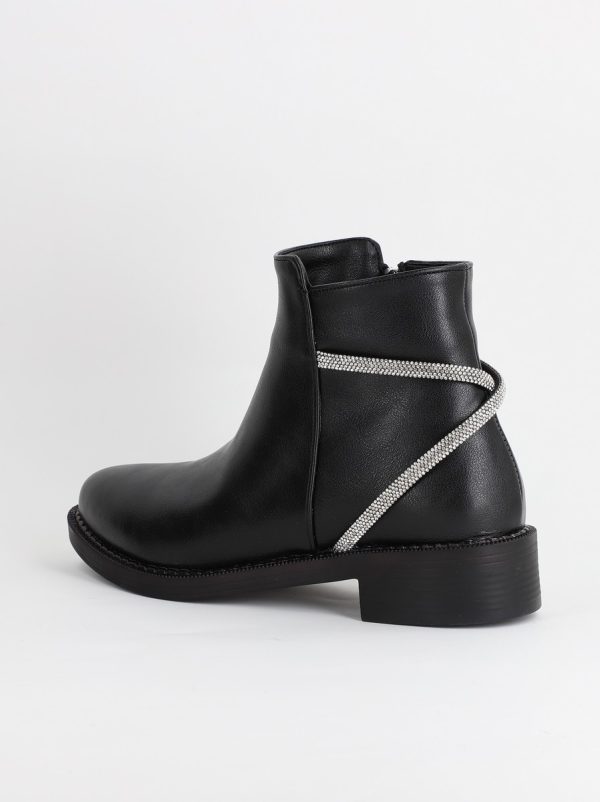 Ghete dama cu elemente design cu pietre negru (BS203BT2308190) 121