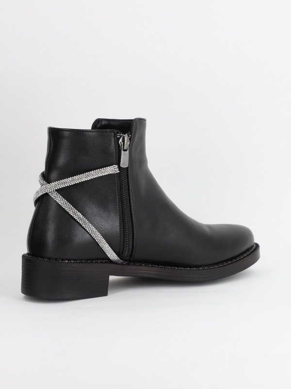 Ghete dama cu elemente design cu pietre negru (BS203BT2308190) 122