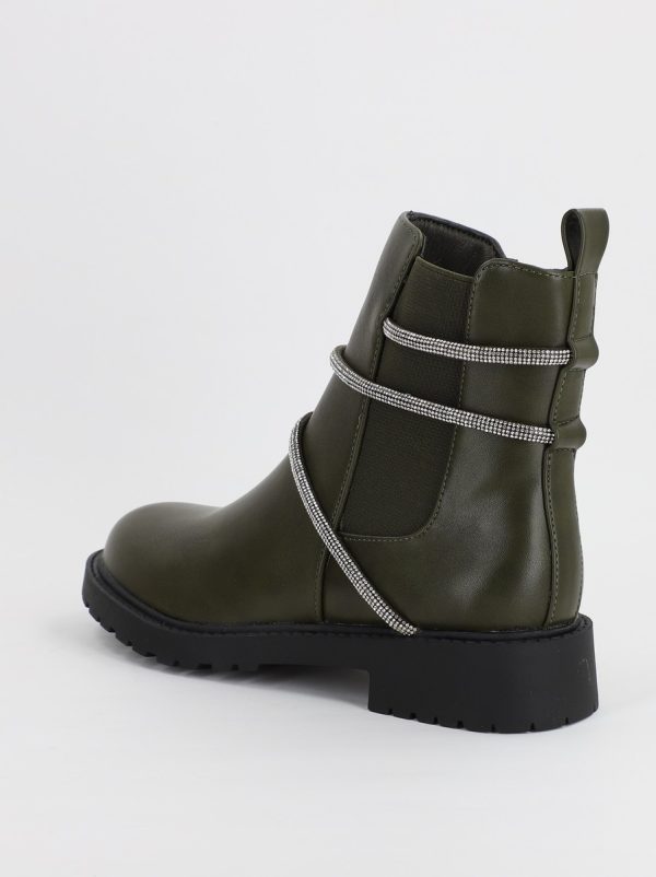 Ghete dama cu elemente design cu pietre Verde (BS2829L2307183) 122