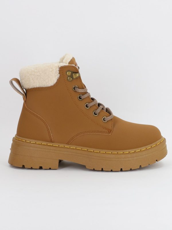 Ghete dama design blana maro cafeniu (BS217EV2307093) 120