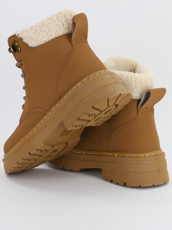 Ghete dama design blana maro cafeniu (BS217EV2307093) 119