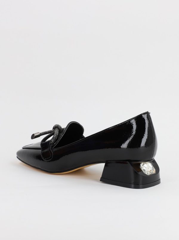 Pantofi cu Toc Eleganti din Piele Ecologica Negru - BS156BA2308183 120