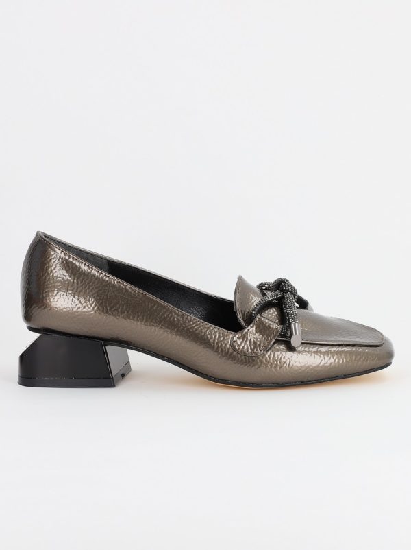 Pantofi cu Toc Eleganti din Piele Ecologica platina - BS156BA2308107 120