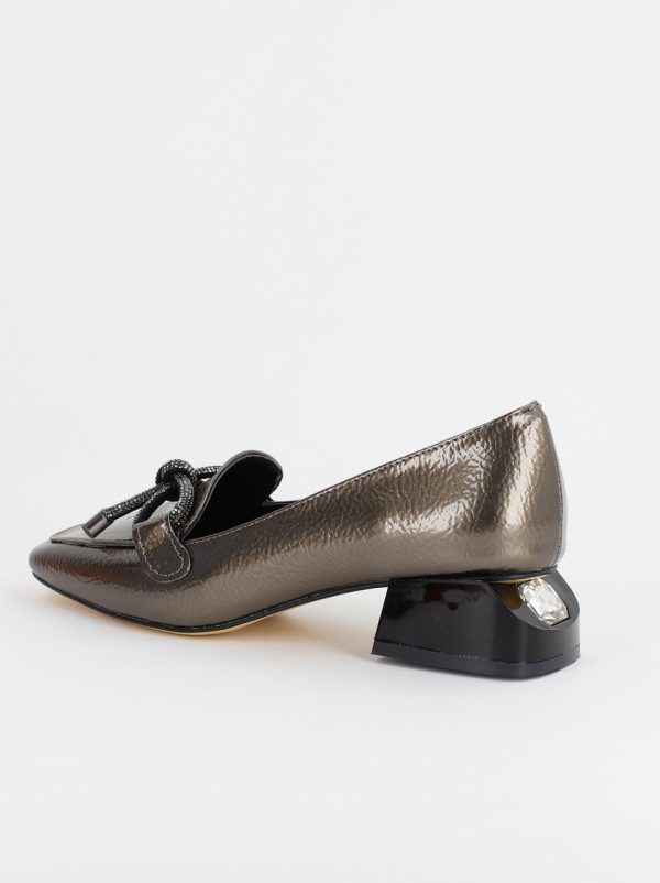 Pantofi cu Toc Eleganti din Piele Ecologica platina - BS156BA2308107 121