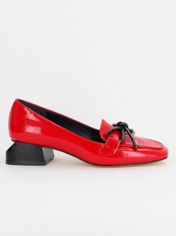 Pantofi cu Toc Eleganti din Piele Ecologica rosu - BS156BA2308106 120