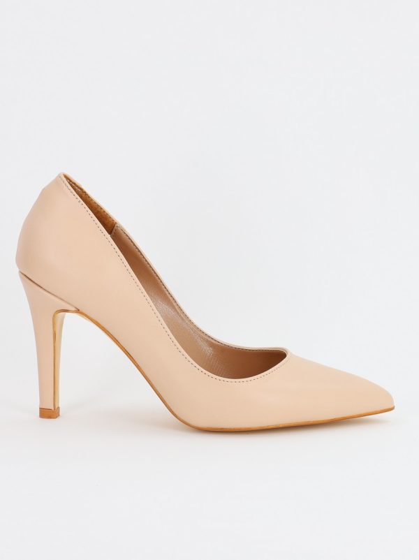 Pantofi Dama cu Toc subtire stiletto bej mat(BS799AY2308125) 120