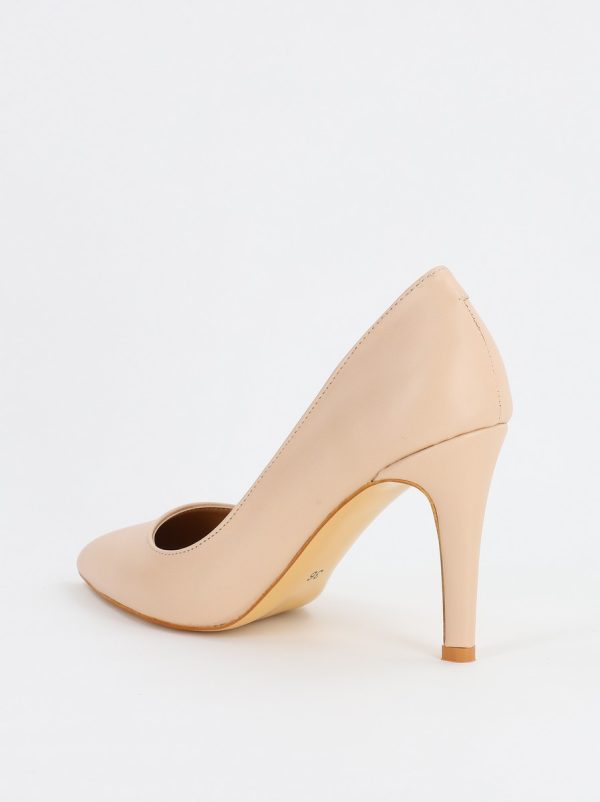Pantofi Dama cu Toc subtire stiletto bej mat(BS799AY2308125) 121