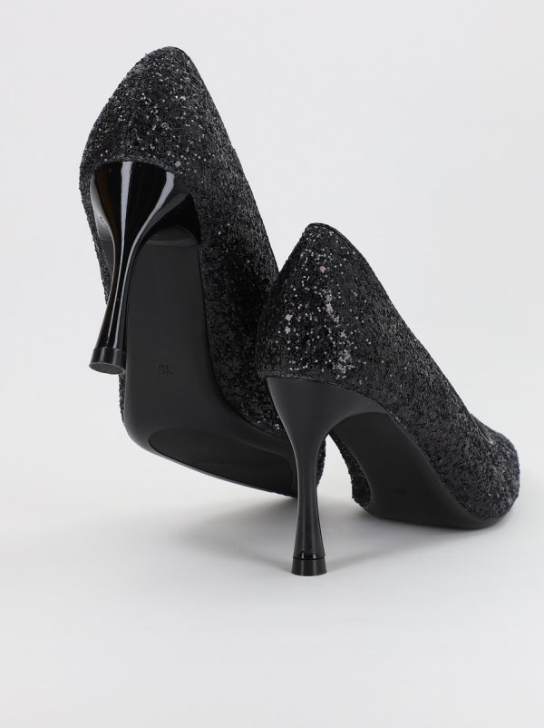 Pantofi Dama stiletto cu sclipici Negru (BS2682PT2307140) 119